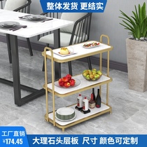 Marble head plate hot pot restaurant barbecue restaurant barbecue buffet restaurant Restaurant Restaurant multi-layer rack