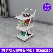 Dining car wine truck restaurant hotel hand push dining car activity trolley tea cart KTV trolley shelf