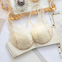 Underwear women gather without steel rims summer breathable thin breasts show small collection anti-adjustment beauty back thin cup bra