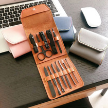 Face value explosive table Foreign trade Dan Nordic wind nail clippers suit home stocky leather cover durable and durable