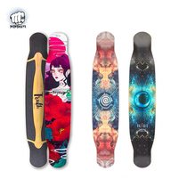 New truth long Board 4 generation poppy long Board day moon long board professional dance board all-round board dc flat flower walking Brush Street