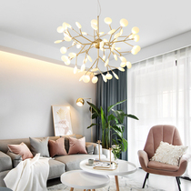 Post-modern creative led Branch tree branch Firefly chandelier Nordic Art personality villa dining room living room bedroom