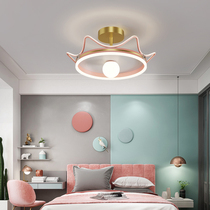 Childrens room Crown ceiling lamp simple modern bedroom lamp Nordic luxury girl baby boy and girl room light