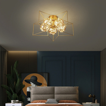 All copper bedroom ceiling light childrens room light Nordic simple modern study corridor aisle porch balcony room light