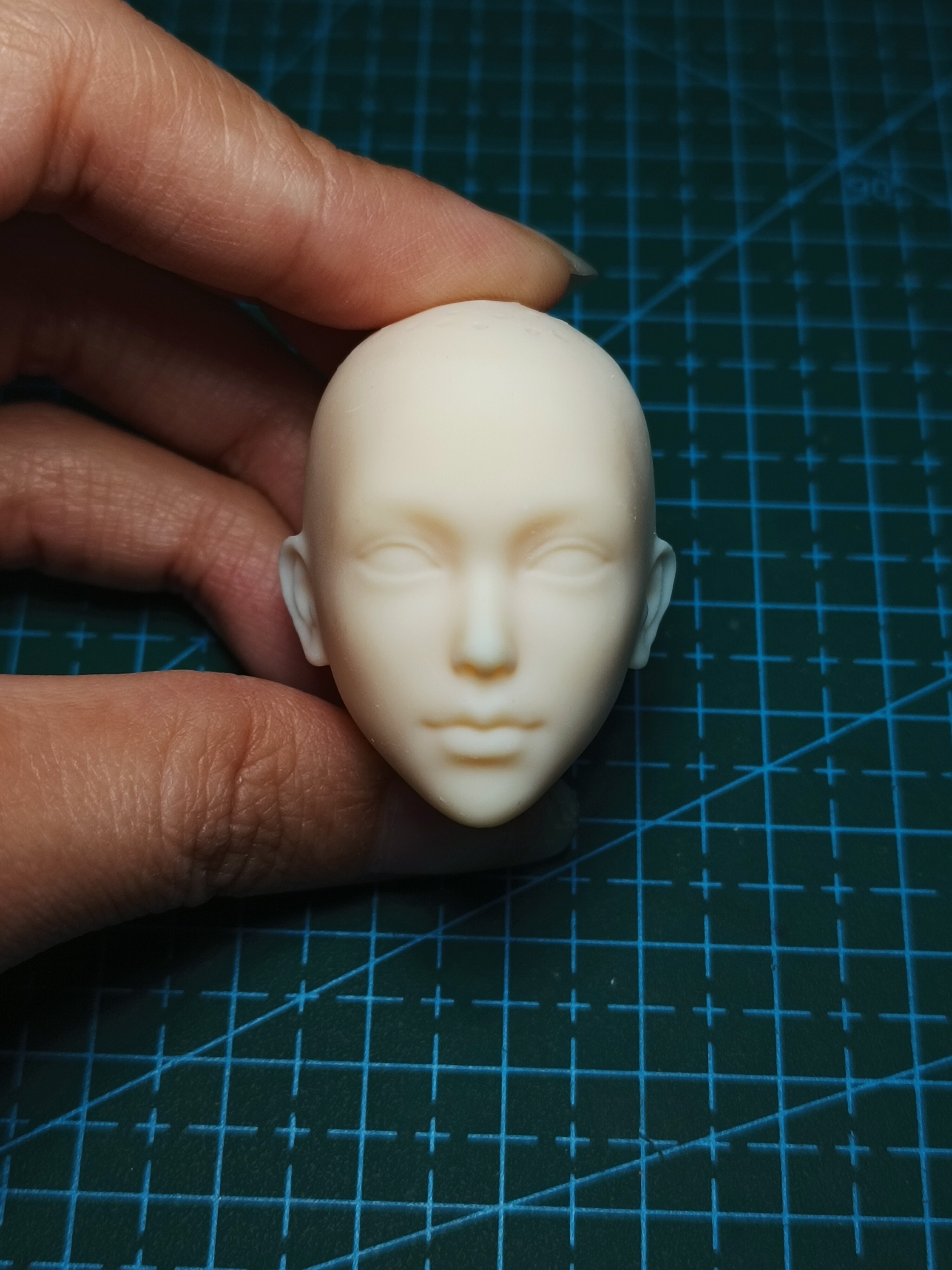 1/6 1/12 /18 未知芳名 美女 女兵人头雕白模1447