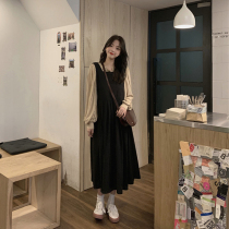 2023 Spring dress new luxury strap dress fashion famous French niche dress two suits