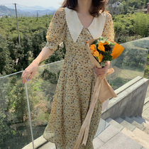 Long skirt Orange Terrier French First Love in Super Fairy Sense Zajaya Palace Style Rouje Shredder Dress Summer