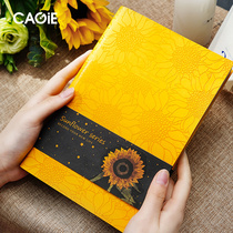 CAGIE Kajie notebook for girls simple college student notebook thickened notepad Good-looking horizontal line notebook High Yan value notebook literary exquisite hand account Korean diary