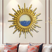 Eurostyle Restaurant Mirror Style Sun God American Wall-mounted Mirror Living Room Genguan Mirror Sofa Background Decoration Mirror Picture Frame