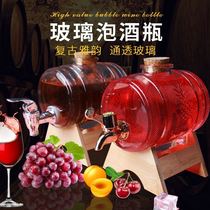 Refrigerator cold kettle with faucet living room bubble teapot put refrigerator glass fruit bucket pot juice pot cold kettle cold bubble