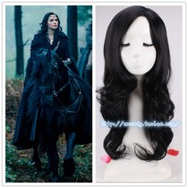 2017 new movie Wonder Woman Diana Prinz cosplay wig black long curly hair large scalp