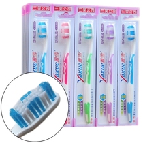Sanxiao company Yaxue toothbrush adult household medium hair stiff hair big head suitable for teeth wave neutral hair toothbrush