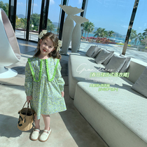 Foam Home Custom childrens clothing 2022 new girls Spring and autumn Liandress baby Yangqi Princess skirts Childrens spring clothes