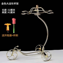 Red wine mug holder glass red wine glass inverted hanging hanging frame suit Home wine High foot cup red wine glass