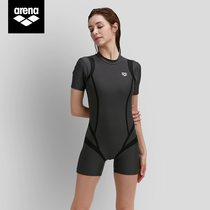 arena Arena Short Sleeve Sun Couple Swimsuit Conservatively thin flat swimsuit LSS1313W