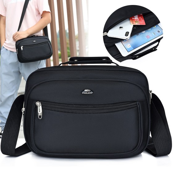 Oxford cloth men's large -capacity shoulder messenger bag Korean version of tide waterproof and wear -resistant handbag casual sports small backpack Oxford cloth men's large -capacity shoulder messenger bag Korean version of tide waterproof and wear -resistant handbag casual sports small backpack