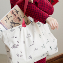 New Xuan Tong Free Small World Printing Large Capacity Schoolbag Spot