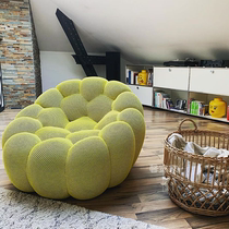Nordic Modern Creative Light Luxury Rochburg Bubble Bubble Sofa-shaped Sofa-Like Room Exhibition Hall HONEYCOMB ROUND BREAD BENCH