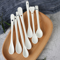 Ceramic coffee spoon Mixing spoon Seasoning spoon Water cup spoon Household drinking spoon spoon spoon spoon Bone China