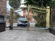 Taiwan POWERTECH door cover machine Liji straight arm door opener swing door motor electric remote control swing arm machine