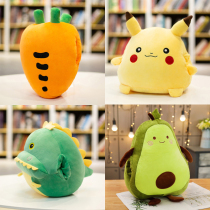 Warm hand pillow female hand plush cute office small pillow hand cover dual use winter Primary School students cover hand artifact