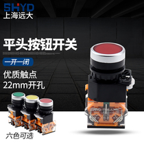 SHYD Shanghai big button switch LA38-11 self-reset point of motion button to start self-locking flat torsion
