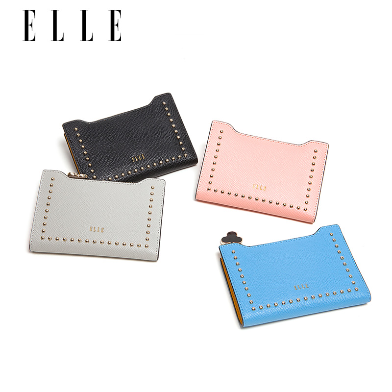 ELLE女包80519短款钱包零钱手拿包