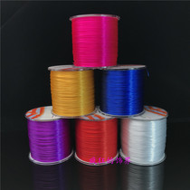 USA USA imported high-grade flat strand elastic line strong wear-resistant beeswax South red garnet crystal line elastic rope