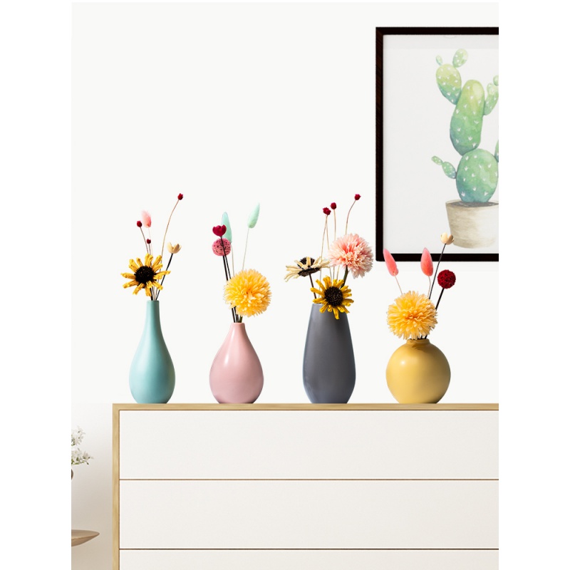 The Nordic idea contracted ceramic floret bottle furnishing articles sitting room flower arranging ins dried flowers to decorate The living room table decoration