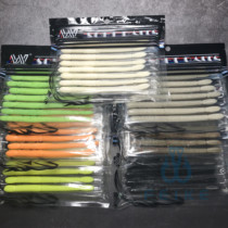 Meineng NEKO floating surface worm Luya bass bait 12 5cm4 3g inserted lead Texas inverted fishing soft worm 8