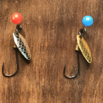 Fly help fishing group Tie melon seeds sequins rotating sequins Mini sequins White stripes horse mouth Alice mouth bass bait
