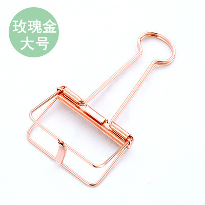 hollow clip stationery metal long tail clip large cute small phoenix tail clip fixed file test paper dovetail clip