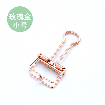 hollow clip stationery metal long tail clip large cute small phoenix tail clip fixed file test paper dovetail clip
