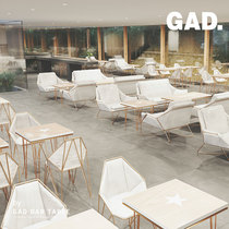 UNIDEA Nordic Net red tea shop sofa dessert shop Kajo cafe negotiation bar table and chair combination