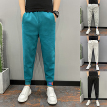 ins trendy sweatpants men's summer all match casual pants slim fashion brand pencil pants color couples' ankle sports pants