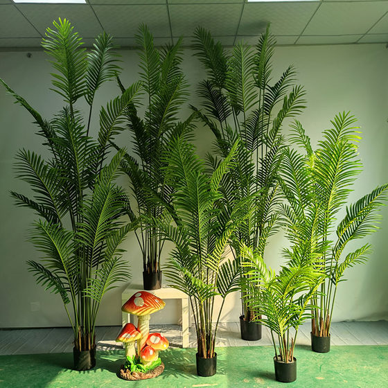 Simulation of scattered tail sunflower tropical floor bonsai simulation plant decoration Nordic fake green plant potted living room green plant placement Simulation of scattered tail sunflower tropical floor bonsai simulation plant decoration Nordic fake green plant potted living room green plant placement