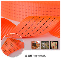 Cargo bundled with pull-tight instrumental wagon tightener safety polyester webbing fastening with ratchet steel frame thickened abrasion resistant