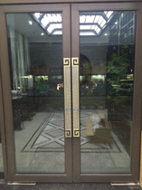 Sliding door handle antique custom logo glass door handle Chinese solid wood door handle glass handle