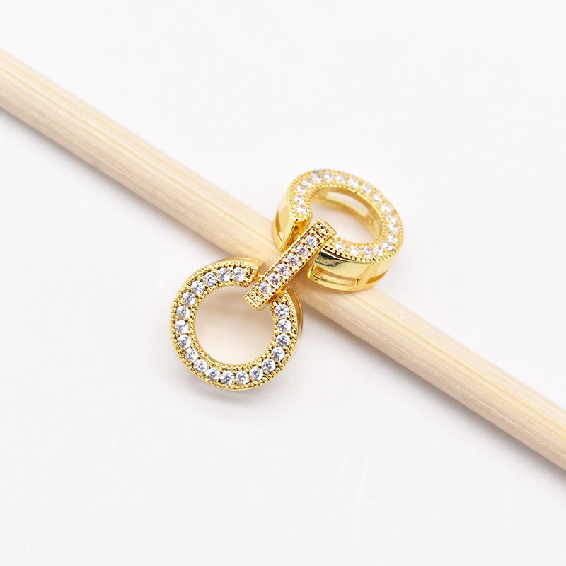 穿珍珠项链百搭扣圆形手链扣连接头活扣维修万能扣diy配件材料