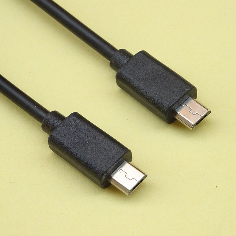 奋利达 micro usb数据线公对公otg线双公安卓v8手机互充电线