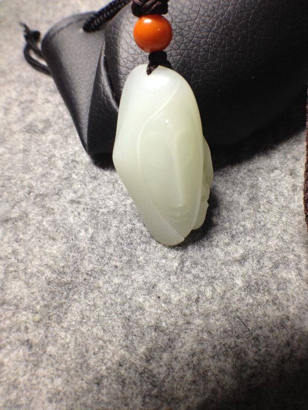 ◥★◤南石杨曦观音头像挂件和李俊杰骚石荷塘月色小把件