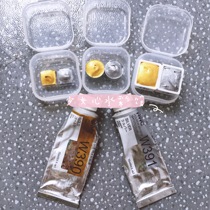 hb Holbein gold and silver watercolor paint split