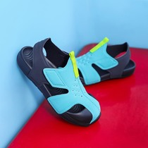 2022 New Boy Sandals Summer Wear Girls Backhead Non-Slide Beach Shoes Children Sports Outdoor Slippers