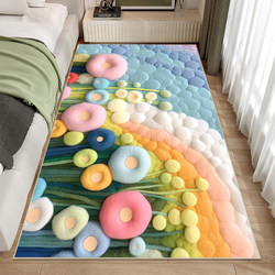 Bedside blanket, bedroom carpet, washable, wipeable, stain-resistant, thickened, long strip, fully paved, home new small fresh floor mat customized
