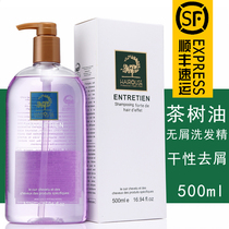 I found tea tree oil shaveless shampoo refreshing no silicone oil itching dry scalp and dandruff male Lady