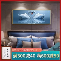 Bedroom decoration painting bedside hanging painting Swan room modern simple living room sofa background wall mural atmosphere framed