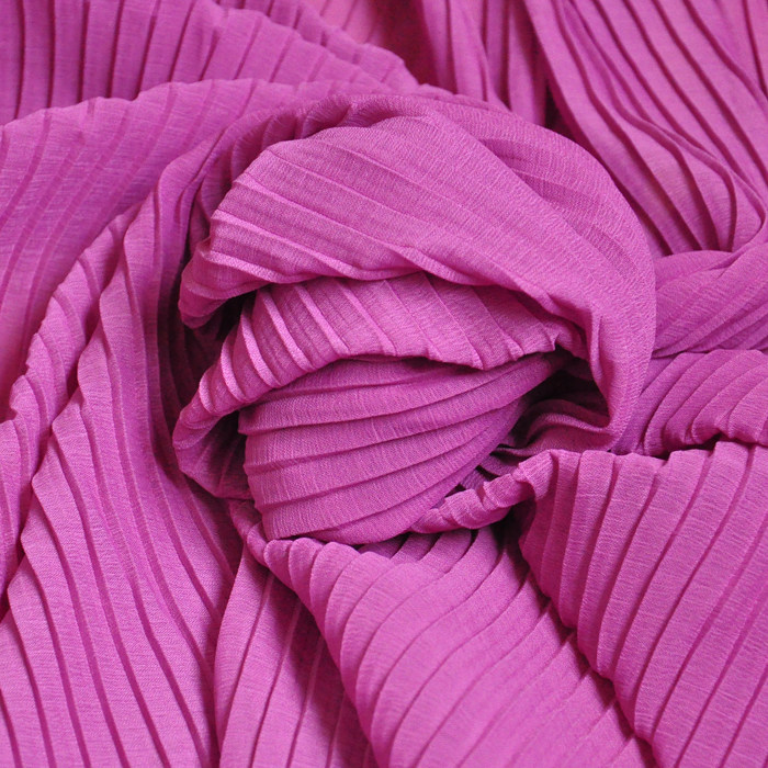 幸福的窝布艺 风琴百褶网纱雪纺布料春夏裙子服装礼服面料 半米价