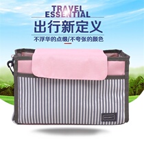 (Day specials) Flower bag large multifunctional finishing bag plus cotton cosmetics double zipper makeup wash