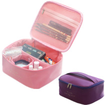 Korean version of large-capacity three-dimensional cosmetic bag shockproof portable cosmetic case travel square partition square storage bag