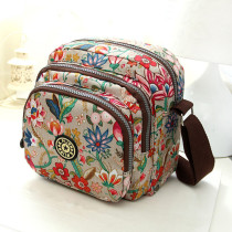 New Slanted Satchel Bag CASUAL NYLON CANVAS BAG Multilayer Single Shoulder Small Flower Bub Japan Girl Bag